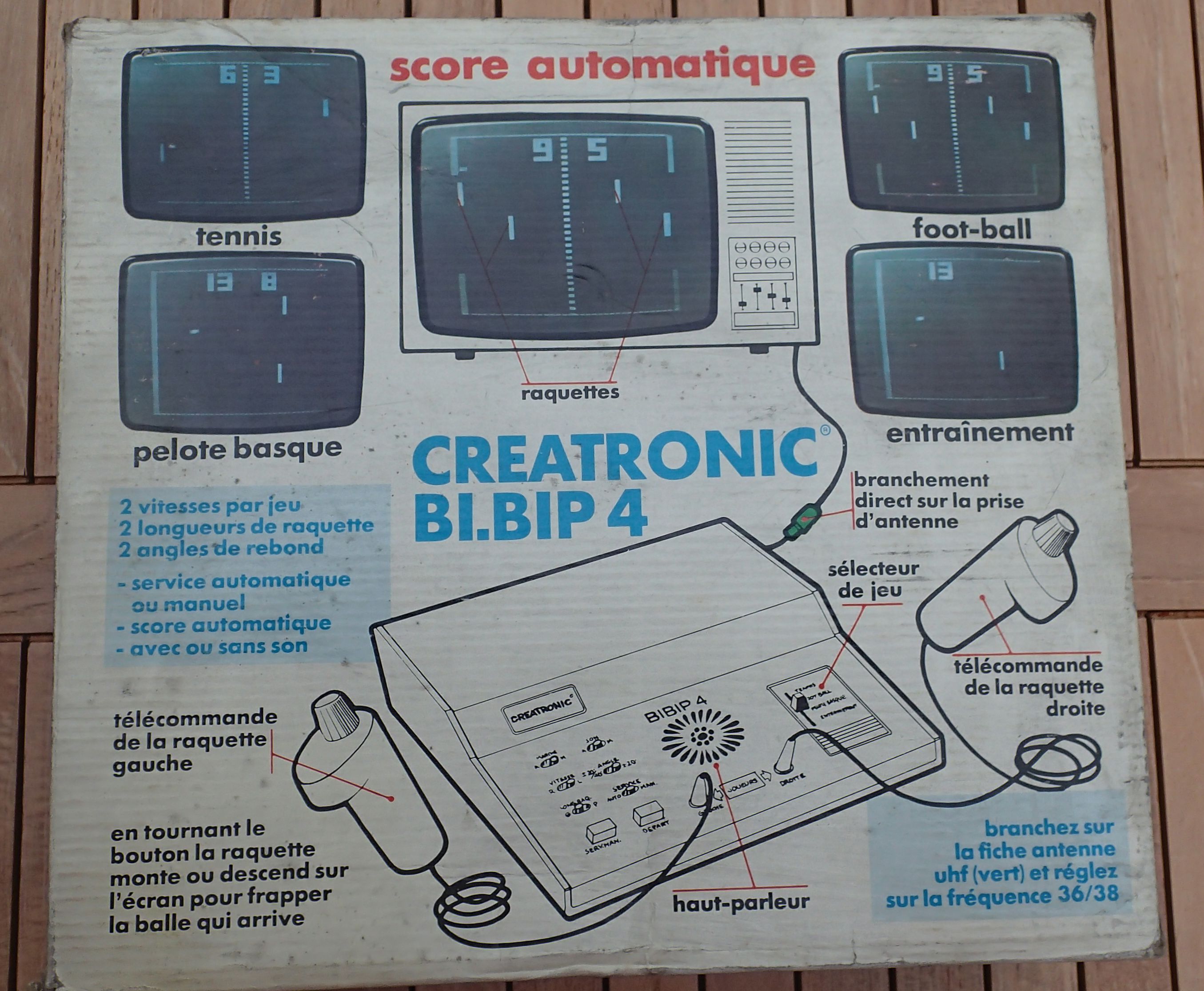 Jeux video- Console Telesport Radotin, en boite , Vente aux enchères